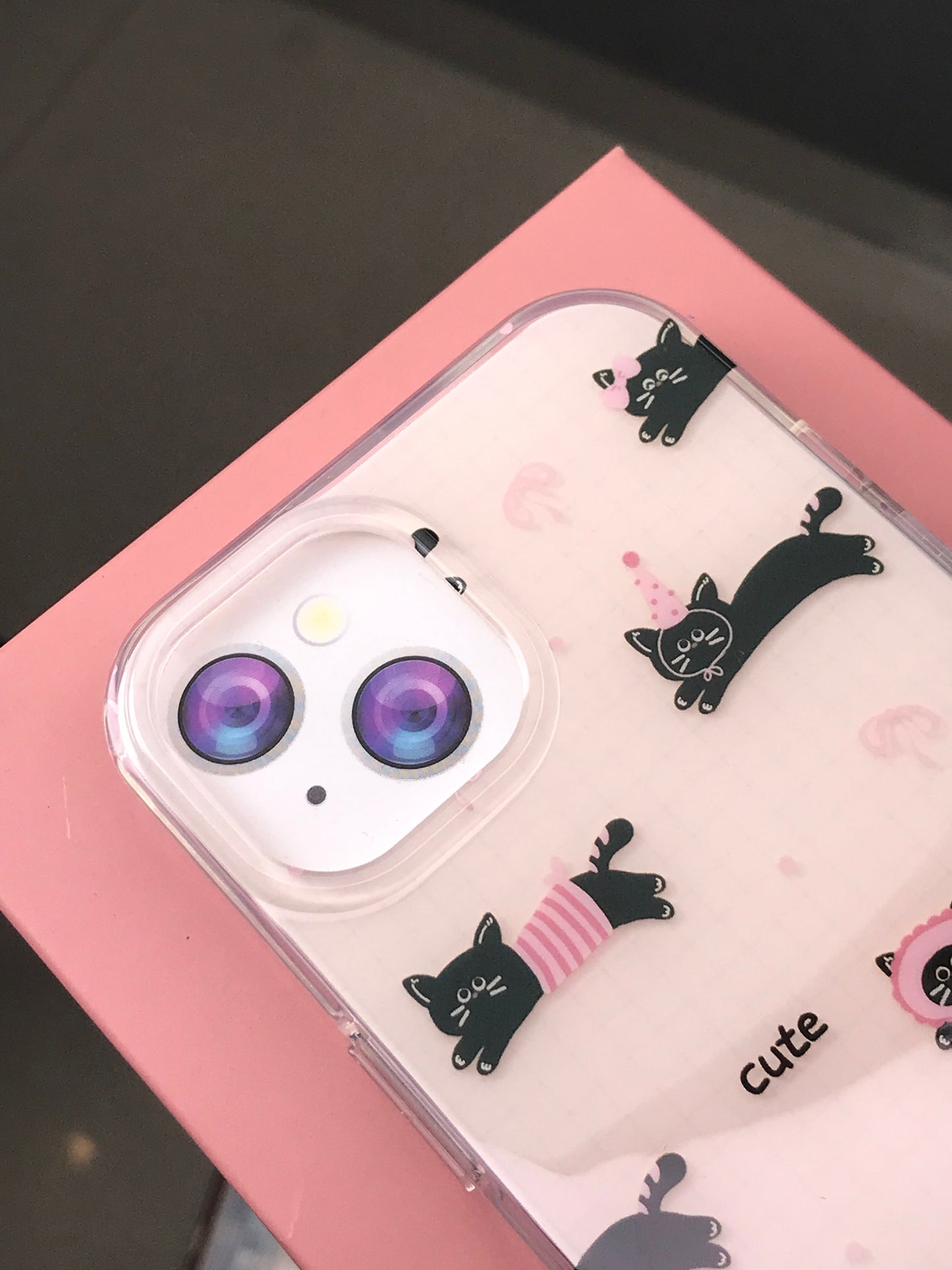 Cat Design Case with Cham