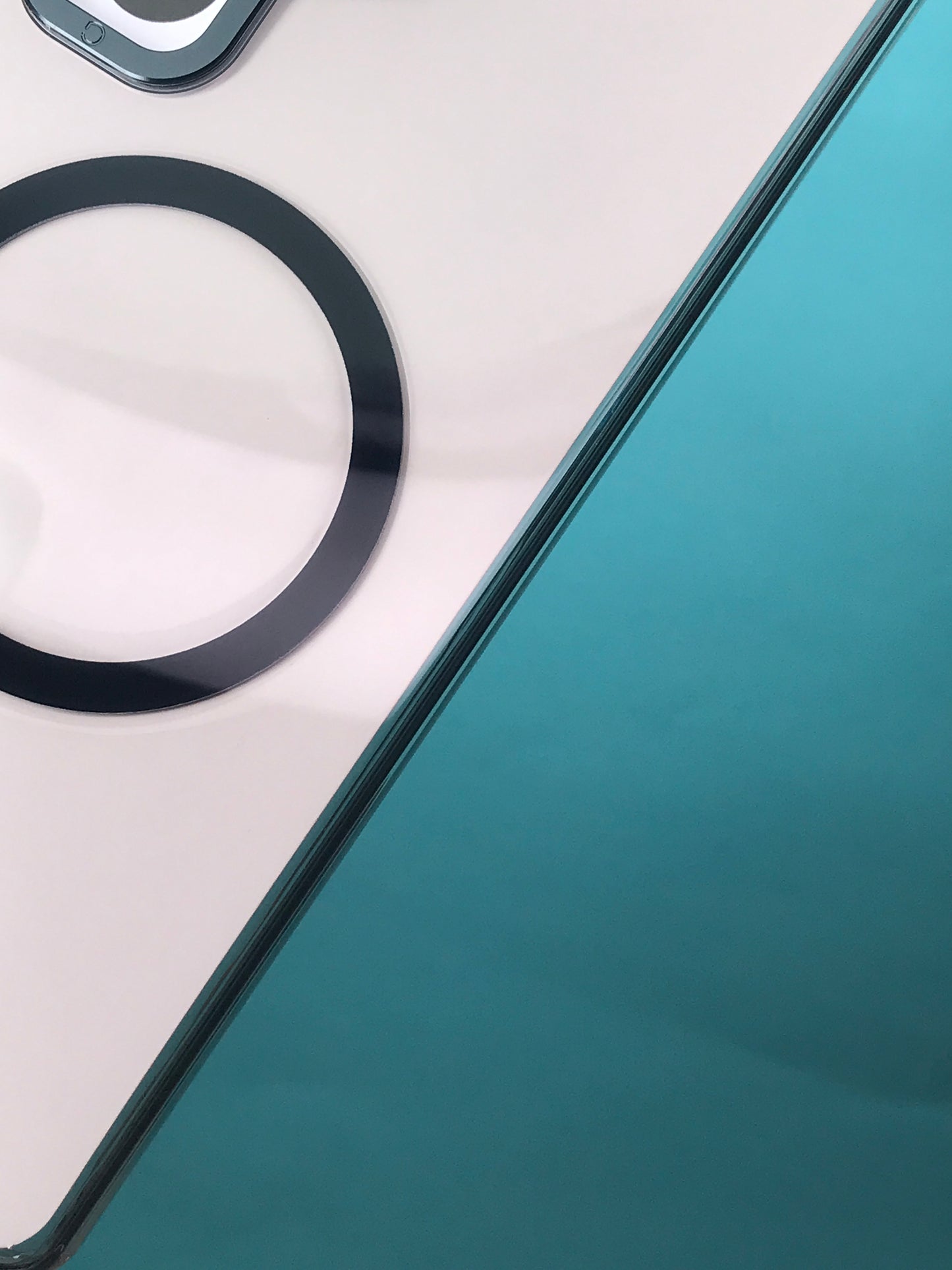 Glossy Magsafe Magic Mattel Ring Case